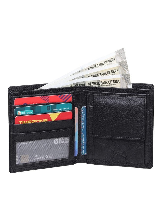 جي آند أتش محافظ جلدية رجالية من جي آند إتش مزودة بحامل بطاقات بتقنية حجب RFID، فتح وإغلاق مغناطيسي | هدايا للأب | الزوج | الحبيب (أسود، عبوة من قطعة واحدة) - Image 3